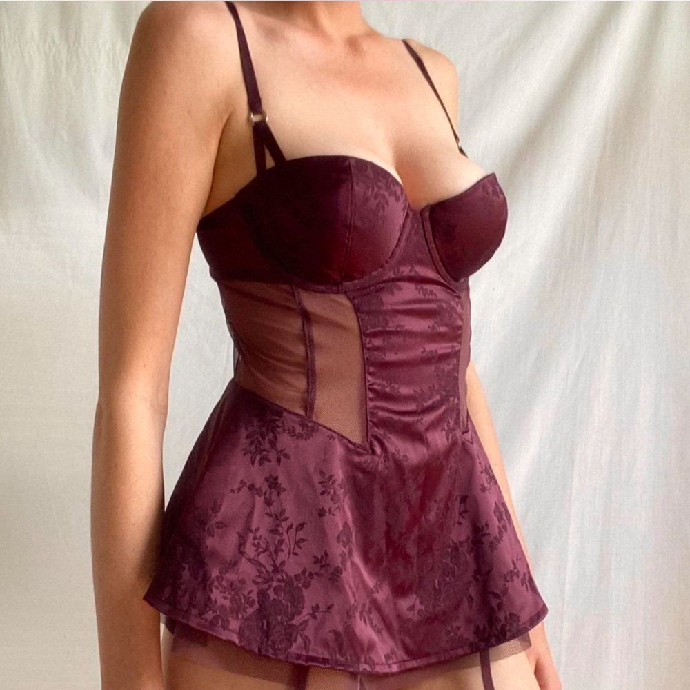 Victoria’s Secret babydoll bustier corset top